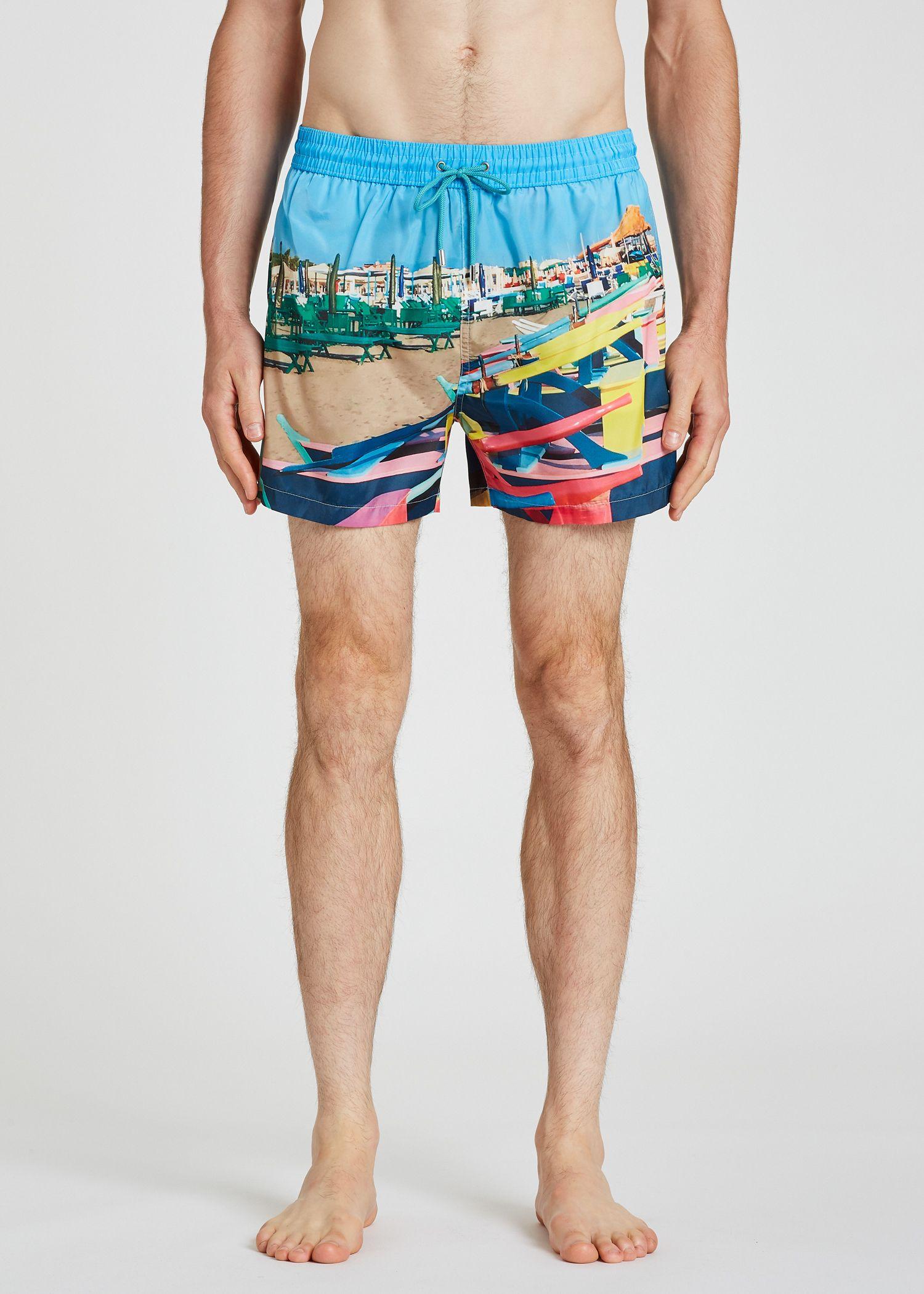 Homme Vêtements Maillots de bain Shorts de bain Short de bain à imprimé graphique Synthétique Paul Smith pour homme en coloris Bleu 